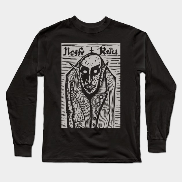 Nosferatu Long Sleeve T-Shirt by DOOMCVLT666